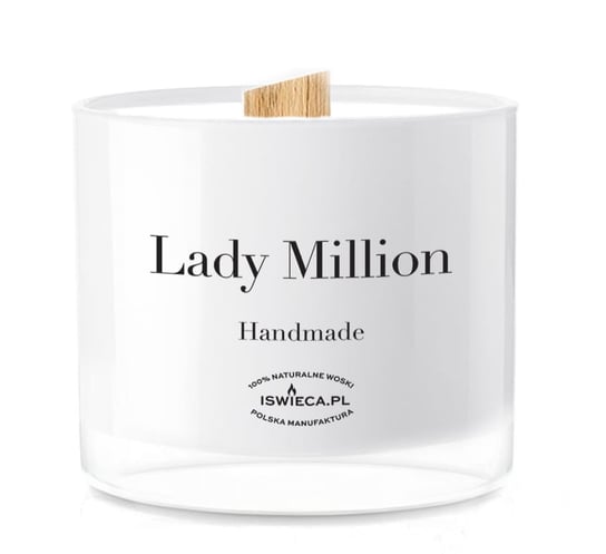 Lady Million. Duża Świeca Sojowa 310 ml Manufaktura Świec