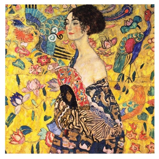 Lady With Fan - Gustav Klimt 50x50 Legendarte