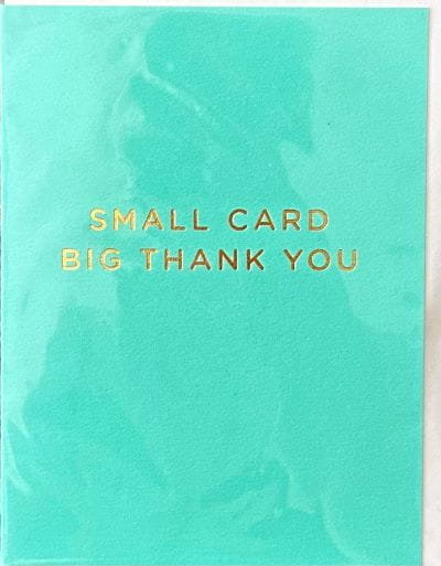Lagomdesign- Kartka 'Small Card Big Thank You' z kopertą Inna marka