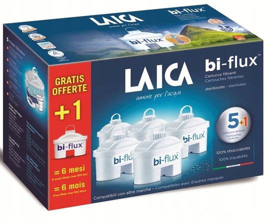 Laica, Wkład filtrujący Bi Flux F6s, 6 szt. Laica