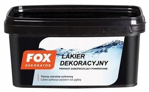 Lakier Dekoracyjny Bezbarwny Satynowy 1L Fox