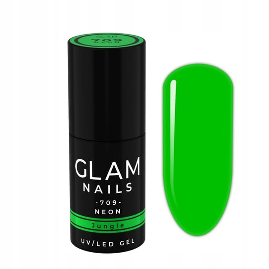 Lakier hybrydowy Glam Nails 709 Jungle 6ml Inna marka