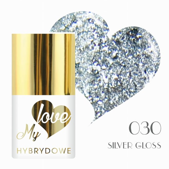 Lakier Hybrydowy Mylove UV/Led 030 Glamour Silver Gloss SUNFLOWER