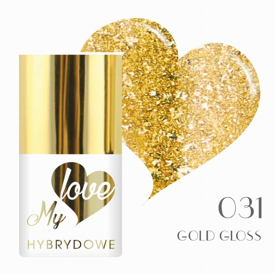 Lakier Hybrydowy Mylove UV/Led 031 Glamour Gold Gloss SUNFLOWER