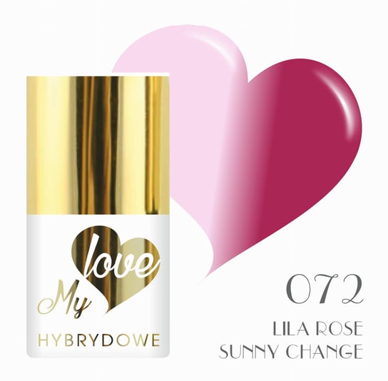 Lakier Hybrydowy Mylove UV/Led 072 Lila Rose SUNFLOWER