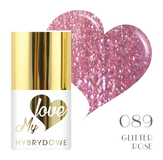 Lakier Hybrydowy Mylove UV/Led 089 Glitter Rose SUNFLOWER