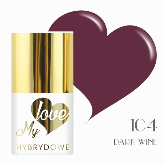 Lakier Hybrydowy Mylove UV/Led 104 Dark Wine SUNFLOWER