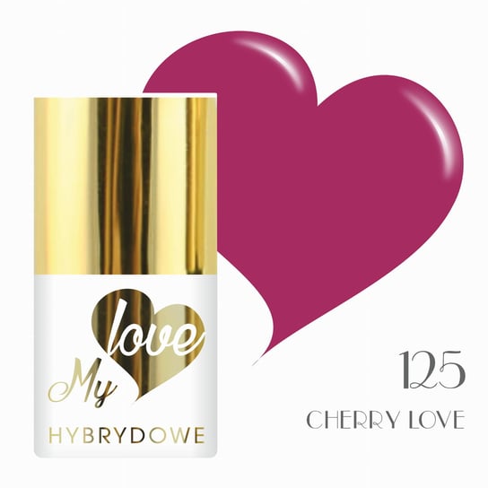 Lakier Hybrydowy Mylove UV/Led 125 Cherry  Love SUNFLOWER
