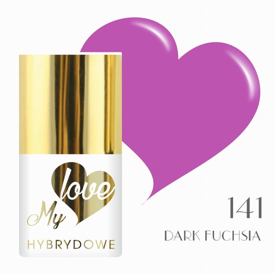 Lakier Hybrydowy Mylove UV/Led 141 Dark Fuchsia SUNFLOWER