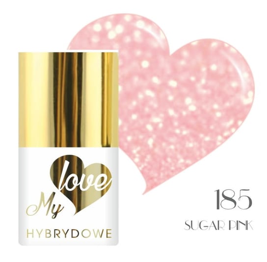 Lakier Hybrydowy Mylove UV/Led 185 Sugar Pink SUNFLOWER