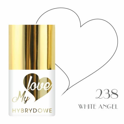 Lakier Hybrydowy Mylove UV/Led 238 White Angel SUNFLOWER
