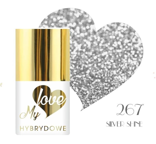Lakier Hybrydowy Mylove UV/Led 267 Shine Silver SUNFLOWER