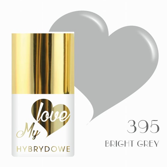 Lakier Hybrydowy Mylove UV/Led 395 Bright Grey SUNFLOWER