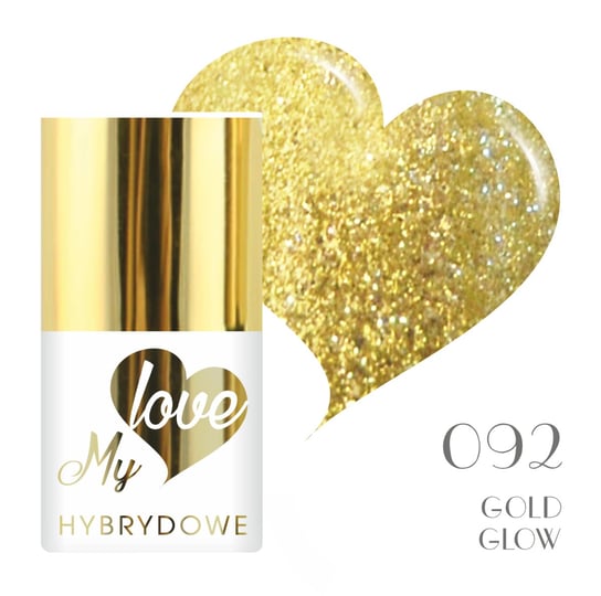 Lakier Hybrydowy Mylove UV/Led Gold Glow 092 SUNFLOWER