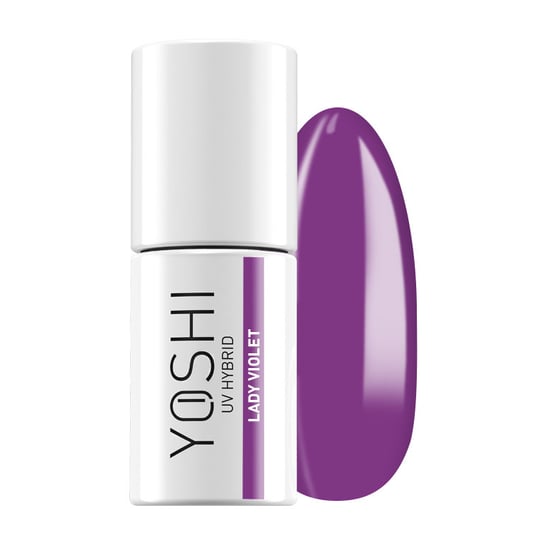 Lakier hybrydowy Yoshi UV LED Lady Violet nr 126, 6 ml Yoshi