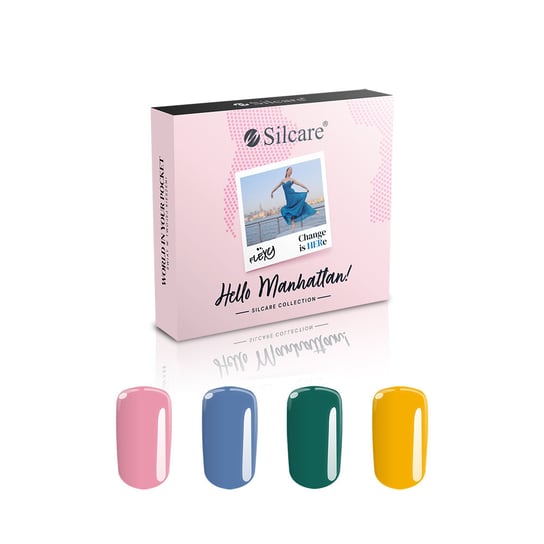Lakiery Hybrydowe Flexy - Zestaw Hello Manhattan 4 x 4.5 g Silcare