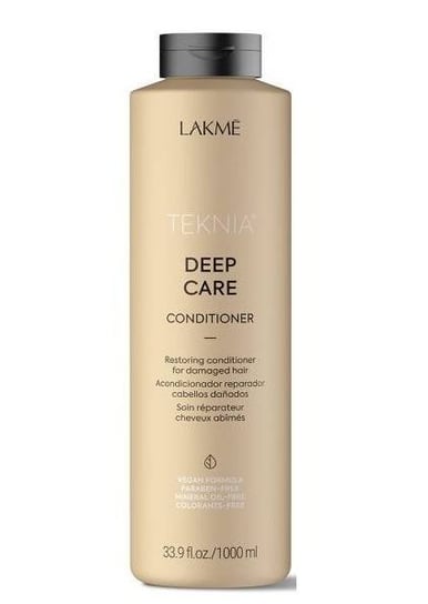 Lakme, Teknia Deep Care Vegan Conditioner, Odżywka nawilżająca do Włosów suchych i zniszczonych, 1000 ml Lakme