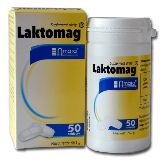 Laktomag, suplement diety, 50 tabletek Amara
