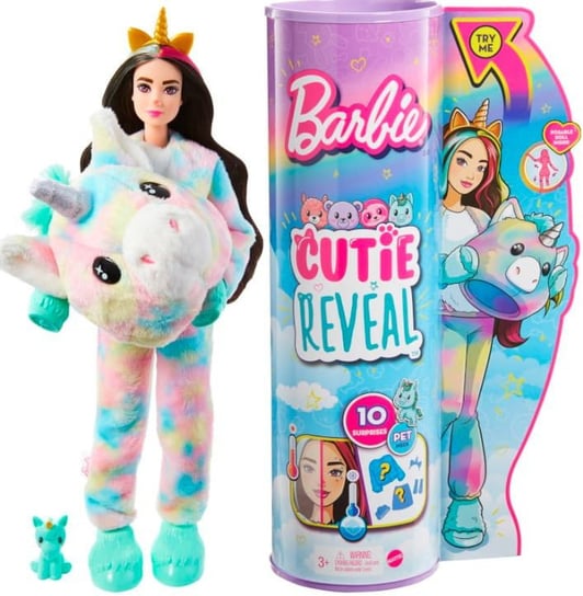 Lalka Barbie Cutie Reveal Jednorożec Seria 2 Kraina Fantazji Mattel