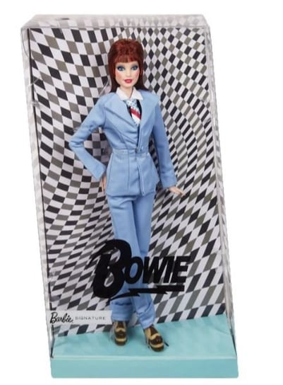 Lalka Barbie David Bowie Niebieski Garnitur Mattel