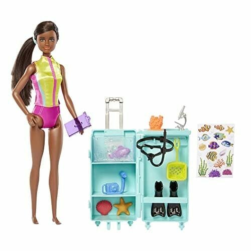 Lalka Barbie Hmh27 - Biolog Morski Z Laboratorium I 10 Akcesoriami! Barbie