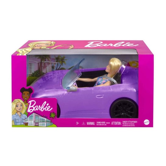 Lalka Barbie + Kabriolet Mattel