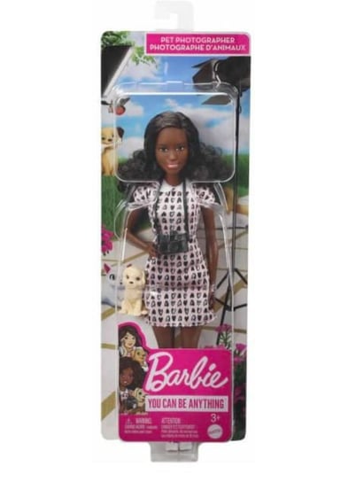 Lalka Barbie Kariera Lalka Fotografka zwierząt domowych Mattel
