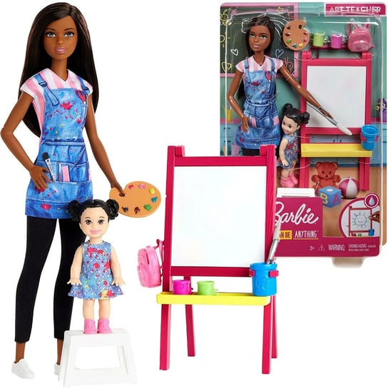 Lalka Barbie Nauczycielka plastyki ze sztalugą Mattel