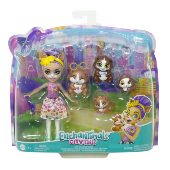 Lalka Enchantimals Rodzina świnki morskie Glee Guinea Mattel