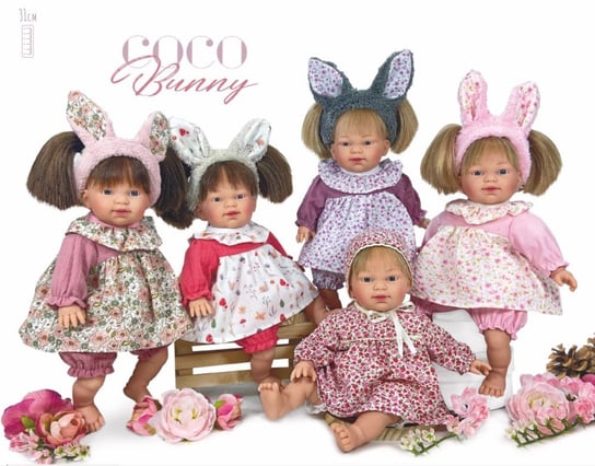 Lalka hiszpańska Coco bunny 70 NINES