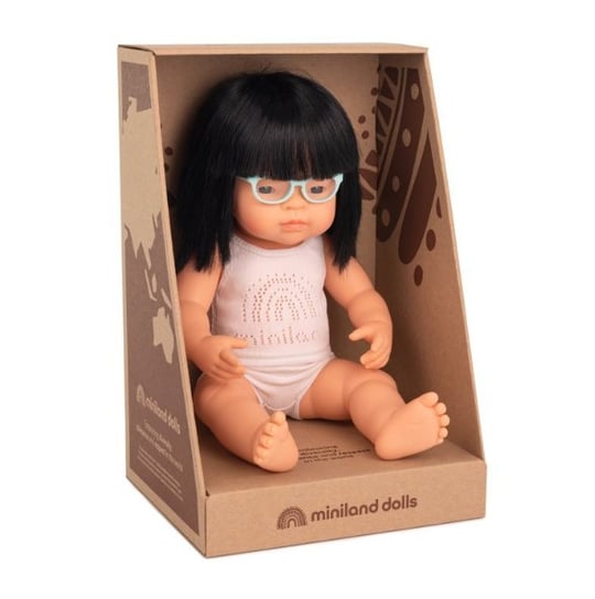 Lalka Miniland Dziewczynka W Okularkach Azjatka 38 Cm Miniland