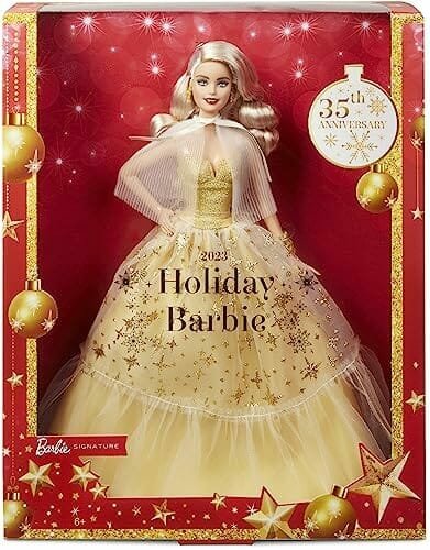 "Lalka Świąteczna Barbie Signature Hjx08 - Prezent Sezonowy!" Barbie