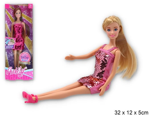 Lalka Typu Barbie W Świecącej Sukience Inna marka
