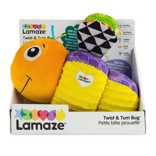 Lamaze, zabawka interaktywna Lamaze kręcący się robaczek Lamaze