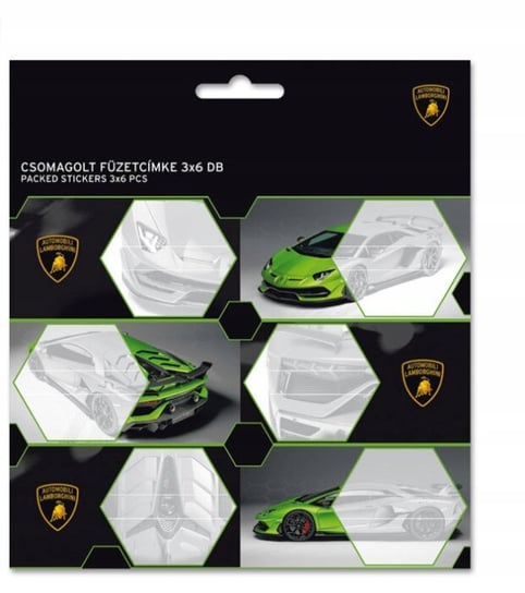 Lamborghini Naklejki Na Książki Zeszyty X18 Szt ID