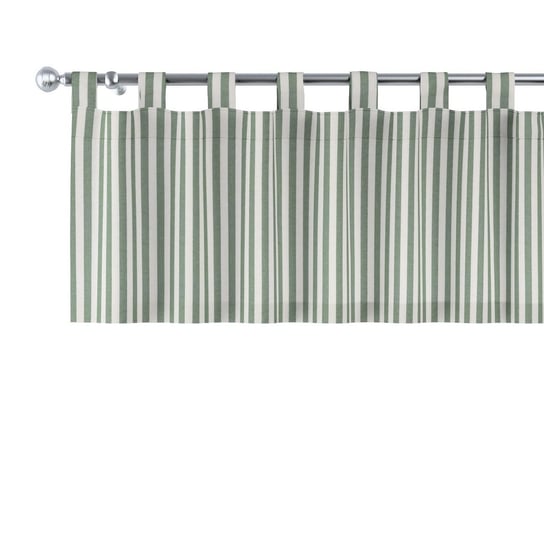 Lambrekin na szelkach, zielono białe pasy (1,5cm), 130 x 40 cm, Quadro Inna marka