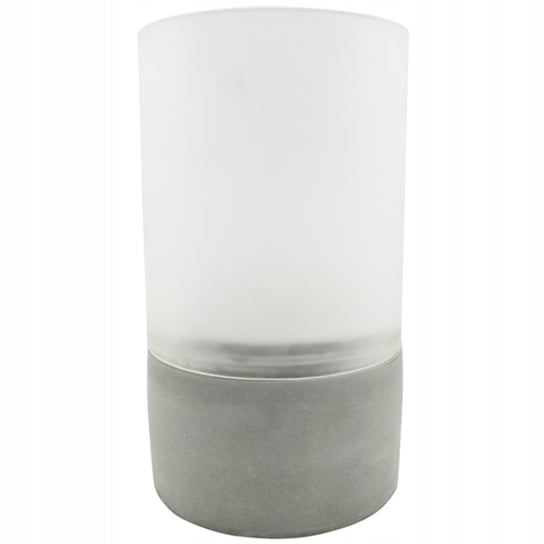 Lampa bateryjna ogrodowa latarenka ŚWIECA dekoracyjna LUKY szkło/beton GOLDLUX (Polux) POLUX