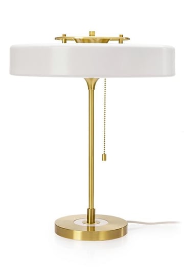 Lampa biurkowa Artis biało-złota MIA home
