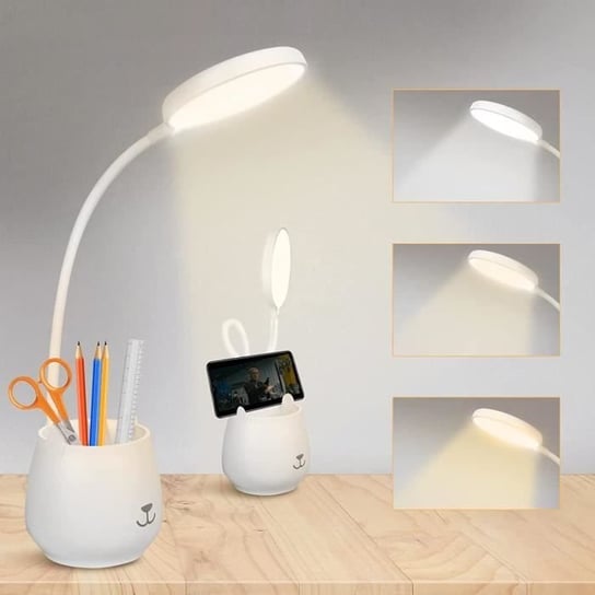 Lampa biurkowa, ładowalna lampa z uchwytem na długopis z 3 trybami oświetlenia i 24 diodami LED Inna marka