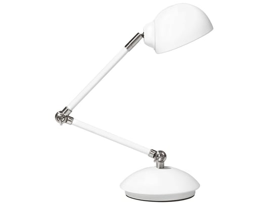 Lampa biurkowa regulowana metalowa biała HELMAND Beliani