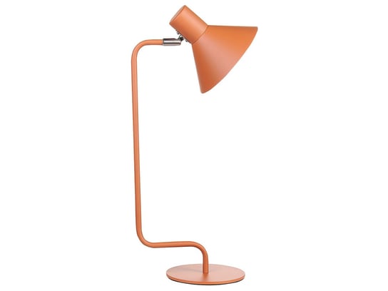 Lampa biurkowa regulowana metalowa pomarańczowa RIMAVA Beliani
