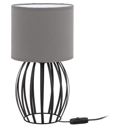 Lampa biurkowa stołowa NOCNA LOFT ABAŻUR szary Tornado