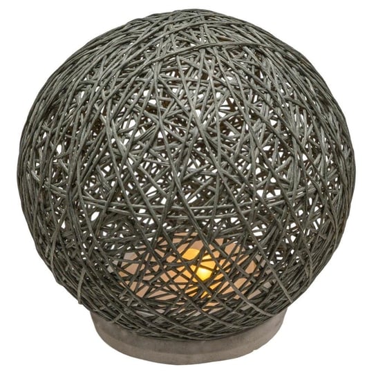 Lampa dekoracyjna ATMOSPHERA Grey, szara, 18 cm Atmosphera