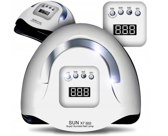 Lampa Do Paznokci 220w Do Hybryd Żeli Uv Led Sun X7 Dual Max Model 2024 Intmix
