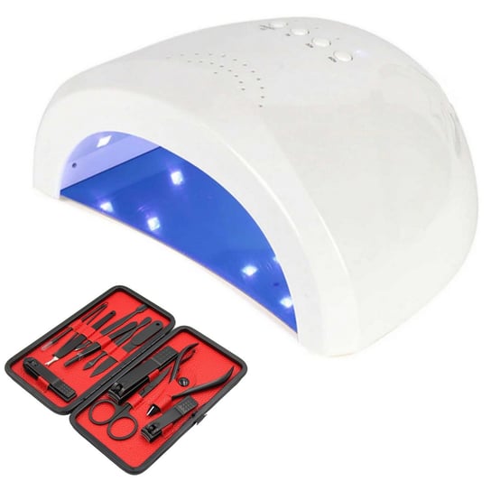 Lampa Dual UV GAT 48W 30 Diod Manicure + Zestaw do Manicure GAT