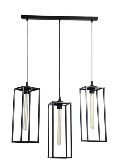 Lampa geometryczna Loft, czarna, 14,5x14,5x40 cm DekoracjaDomu.pl