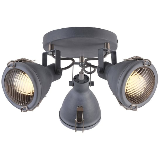 LAMPA industrialna CRODO 98-71132 Candellux regulowana OPRAWA sufitowa metalowe reflektorki szare Candellux