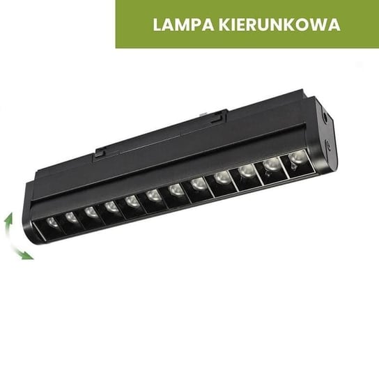 Lampa kierunkowa do szyn magnetycznych 968 Domeno LED 12W 3000K czarna Inny producent