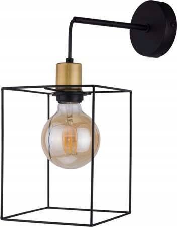 Lampa kinkiet CAYO Czarna Loft Druciana Vintage TK Lighting