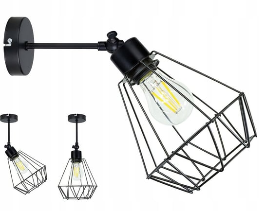 Lampa Kinkiet Ścienny Regulowany Loft Brylant INECT